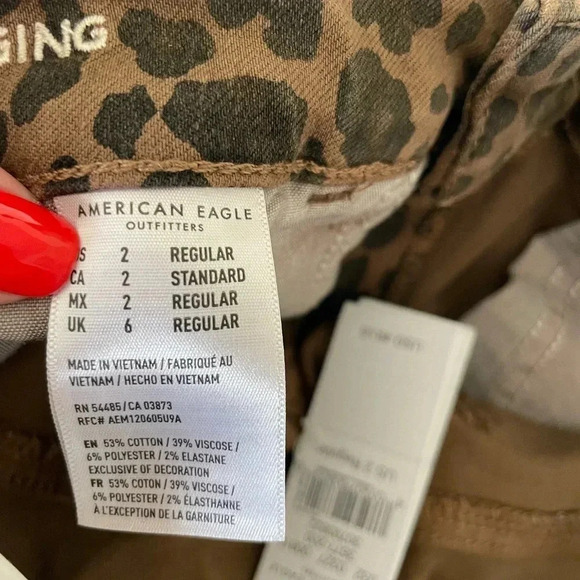 American Eagle leopard high rise jeggings - Picture 10 of 13